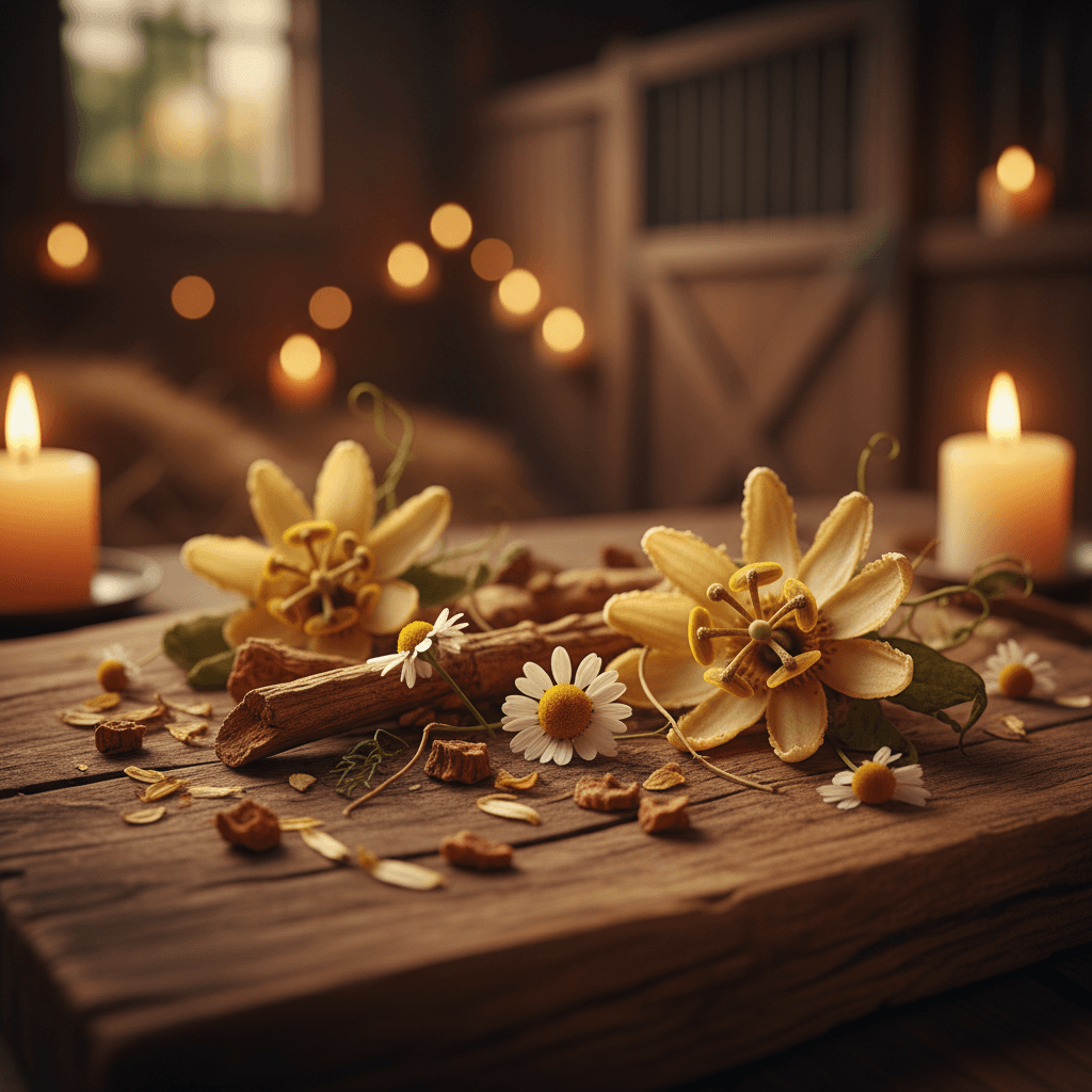Stress and calm support herbs
